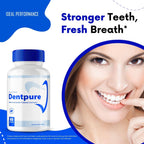 Dentpure Oral Probiotics for Teeth and Gums Capsules, Dentpure Supplement Pills - Maximum Strength, Advanced All Natural Probiotics for Fresh Breath Dental Wellness, Dent Pure Reviews (5 Pack)