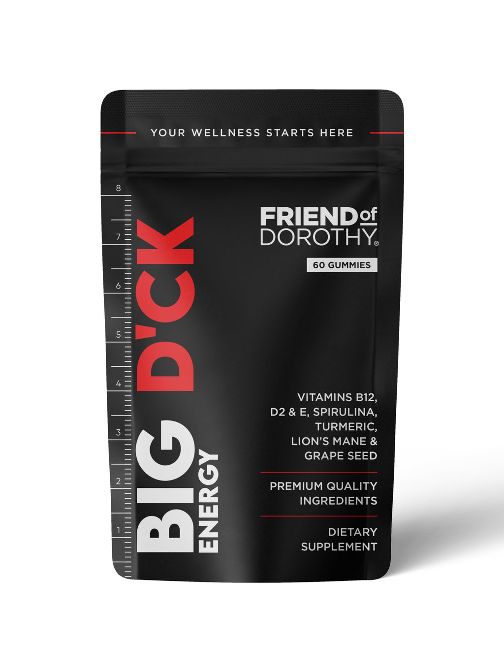 FRIEND OF DOROTHY Daily Multivitamin for Men, Energy, Focus & Immunity Support, Ashwagandha, Lion’s Mane & Reishi, 60 Capsules