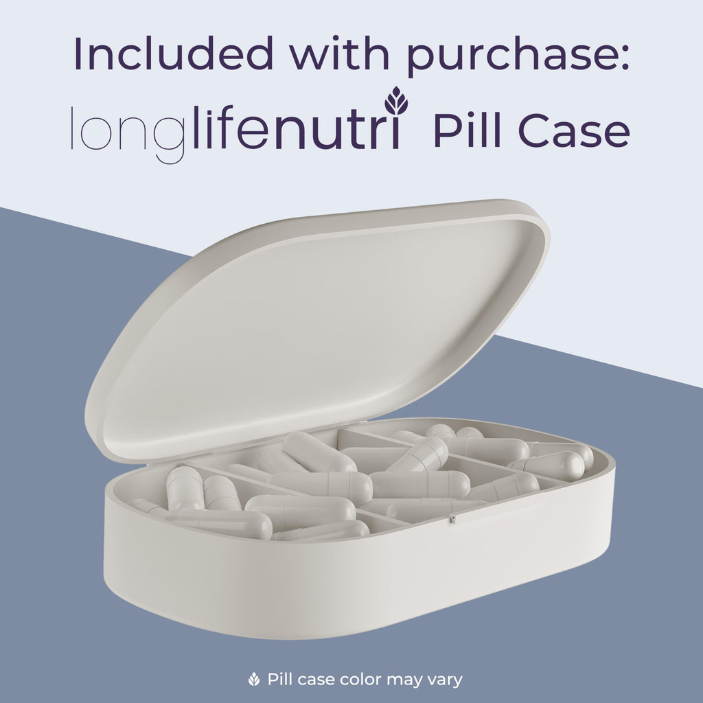 LongLifeNutri L-Carnosine 1000mg - Beta-Alanyl-L-Histidine Supplement for Cellular Energy & Brain Clarity, 120 Vegetarian Capsules, 2-Month Supply, GMP Certified, Made in USA