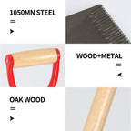 HANTOP Flat Spade Garden Shovel Edging Shovels for for Gardening and Edging