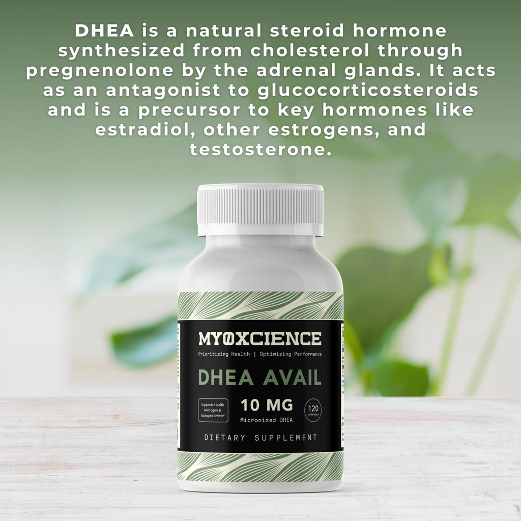 MYOXCIENCE DHEA Avail | Absorption Enhanced DHEA | 10mg, 120 Servings