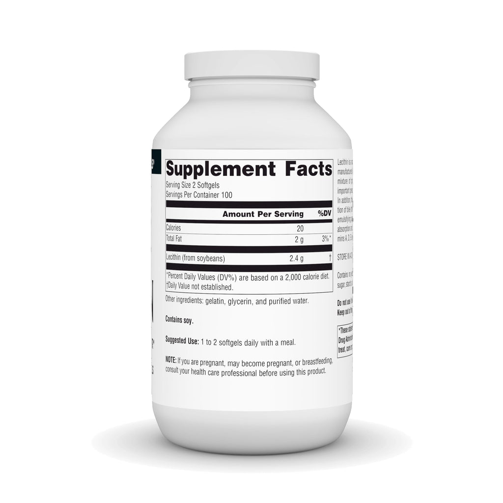 Source Naturals Lecithin 1200 mg, A Natural Emulsifier - 200 Softgels