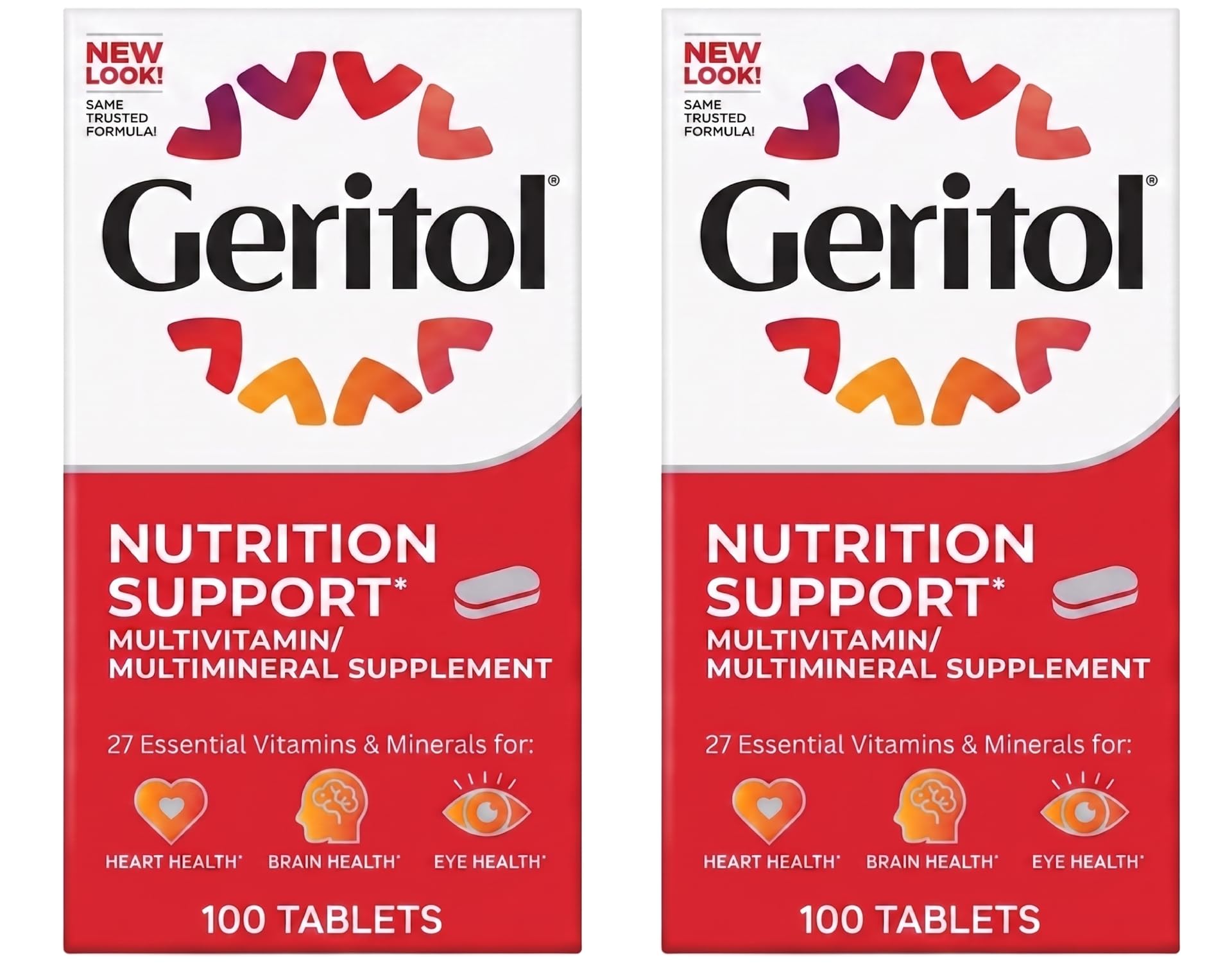 Geritol Multivitamin Tablets 100 TB - (Pack of 2)