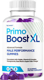 Primo Boost XL Gummies - Official PrimoBoost XL Advanced Premium Supplement for Men Support - Maximum Strength, Natural Primo BoostXL for Overall Health & Wellness, 60 Gummies for 1 Month