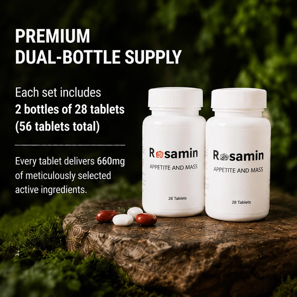 Rosamin Weight Gaining Pills (1Set(2Bottle))