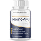 Memopryl Capsules, Memopryl Brain Pills with Natural Ingredients, Advanced Formula Memo Pryl Maximum Strength Health and Wellness Support Multivitamin Supplement Pills for Women and Men (60 Capsules)