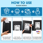 Fuxury Thermal Labels 4x6 200 Labels Fanfold Direct Shipping Label
