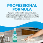 Fly-Zyme Enzyme Drain Cleaner Gel for Pipes, Fruit Flies & Odors, 32 fl oz