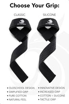 Fitgriff�� Lifting Wrist Straps for Weightlifting, Gym, Deadlift, Workout (Made of Premium Cotton & Padded) - Men & Women (XS, Black-Original)