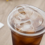 Karat C-KC626TS-SHNE 98mm PET Strawless Sipper Lid for 12-24oz PET Cup, sipper lids, strawless lids 1,000 Count