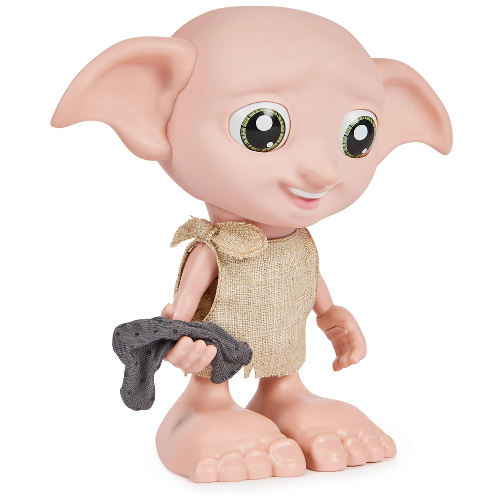 Wizarding World Harry Potter, Interactive Magical Dobby Elf Doll with Sock, over 30 Sounds & Phrases, 8.5-inch, Kids Toys for Ages 6 and up