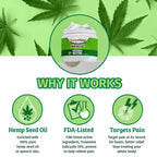 BulbHead As Seen On TV Hempvana Original Relief Cream Maximum Strength, The Hemp Cream for Muscle Joint Back Knee Shoulder Neck Elbow Hand Foot