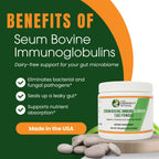 60 Servings – Contains Patented IgG Ingredient Immunolin® – Same Ingredient Used in Leading SBI Formulas – Serum Bovine Immunoglobulin (SBI) Powder – 150g Pure IgG with No Additives