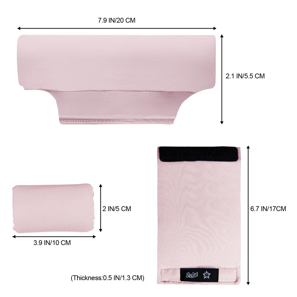 Underarm Crutch's Pad and Hand Grip Covers Universal Forearm Handle Padded Cushion Sets Accessories for Crutches Pads for Armpits (Pink)