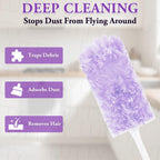 60 Count 360° Heavy Duty Duster Refills Compatible with Swiffer Purple