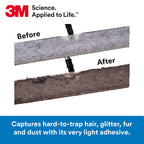 3M Easy Trap Sweep and Dust Sheets, 1 Roll of 60 8" x 6" Sheets, Disposable Easy Sweep Floor Duster, Picks Up 8x More Dirt, Dust, Sand, Hair, Works on Dry or Wet Surfaces, Hardwood Floors, 59152W