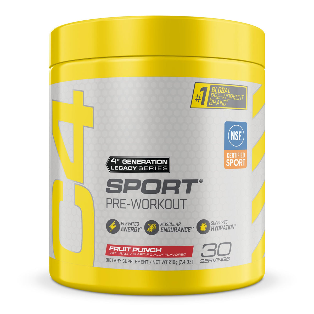 Cellucor C4 Sport Pre Workout Powder Fruit Punch - NSF Certified for Sport | 30 Servings, Packaging may vary.