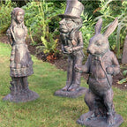 lycss 5 Pack Resin Whimsical Fairy Garden Statue Set