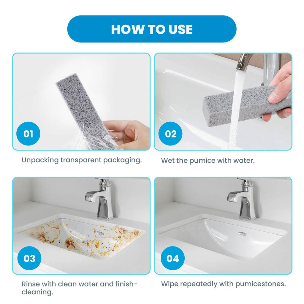 30 Pack Pumice Stone for Toilet Bowl Cleaning, Toilet Pumice Stones for Cleaning Toilets, Bathtubs, Grills, Swimming Pools, Sinks