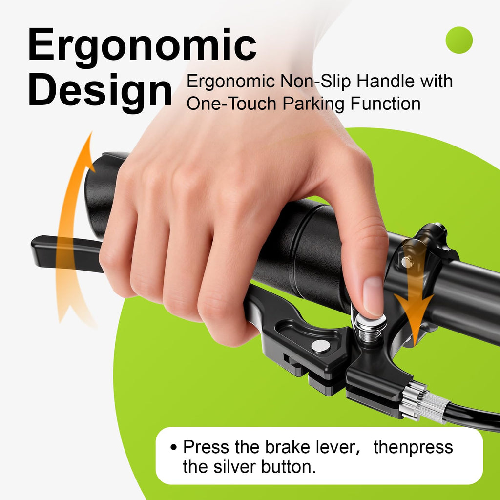 BlessReach Deluxe Medical Scooter Double Handbrake, All Terrain Steerable Knee Scooter Crutch Alternative, for Adults Injured Ankle & Foot Recovery in Blacks