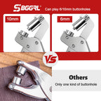 SBGGRL Grommet Kit of 1/4" and 3/8" Punch with 500 Pcs Metal Eyelets,Handheld Heavy Duty Eyelet Pliers Rivet Press Tool Set for Tarps Leather Crafts Fabric Tents Canvas