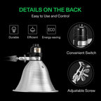 VIVOSUN 2 Pack Clamp Lamp Light with Detachable 5.5 Inch Aluminum Reflector