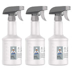 MR.SIGA 16 oz Empty Plastic Spray Bottles for Cleaning Solutions, 3 Pack
