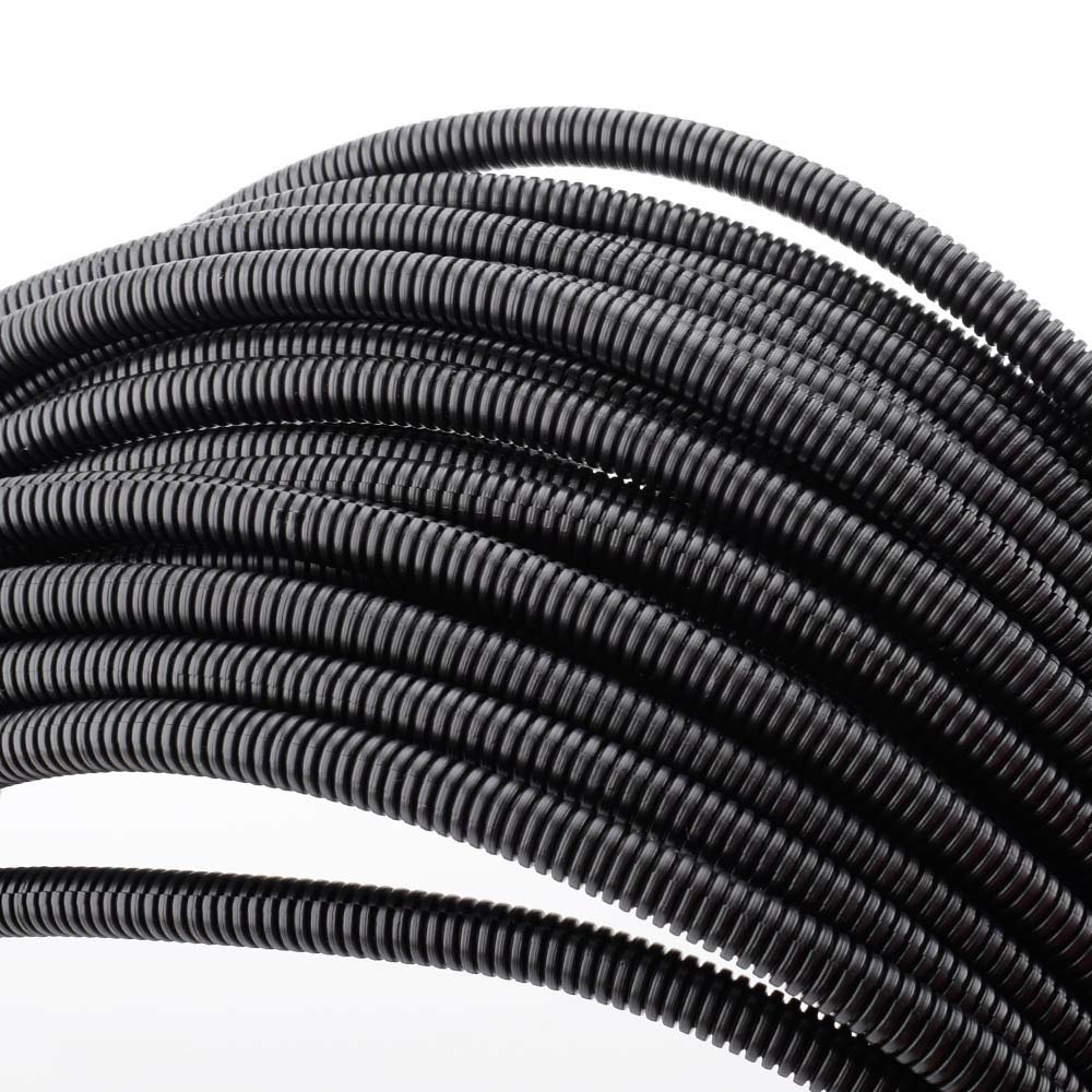 ZhiYo 100 FT 1/4" Wire Loom Split Tubing Auto Wire Conduit