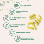 Micro Ingredients Quercetin with Vitamin C and Zinc, 240 Capsules | Quercetin 500mg, Vitamin C 500mg, Zinc 50mg (Picolinate, Citrate, Glycinate, Gluconate) | Complete Immune Support Supplements
