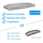 Upgraded WE03X23881 Dryer Lint Screen Filter Replacement for GE Dryer, GTD65EBSJ3WS GTD33EASK0WW GTD42EASJ2WW GTD42GASJ2WW GTD45EASJ2WS PS11763056 Stainless Steel Metal Screen with Cleaner Kit Brush