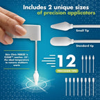 Skin Clinic Freeze 'n Clear Advanced Wart Remover - USA Made Cryo-Freeze Kit with 12 Precision-Tip Applicators - FDA-Cleared Freezing Wart Treatment Solution for Adults & Kids 4+
