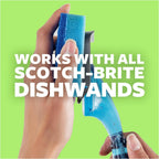 Scotch-Brite Zero Scratch Dishwand Refills, Fits All Scotch-Brite Dishwands, Glass, Pots, Pans, Tubs, Showers, 24 Refill Pads