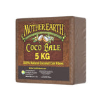 Mother Earth Coco Bale, 100% Natural Coco Coir Fiber for Soilless Gardening, 5 kg.