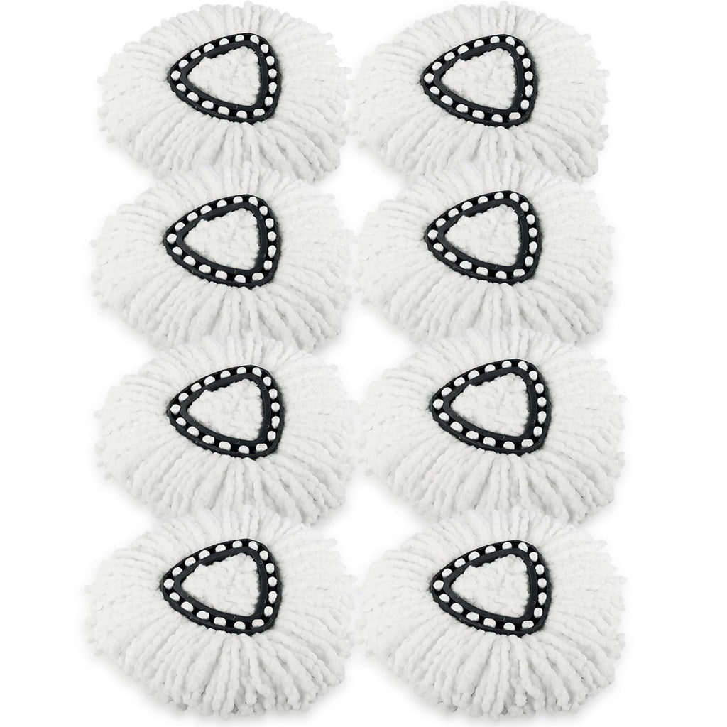 (Pack of 8) Spin Mop Heads Replacements Mop Refill Compatible with Ocedar 1-Tank Easywring Spinning Mop Replace Head