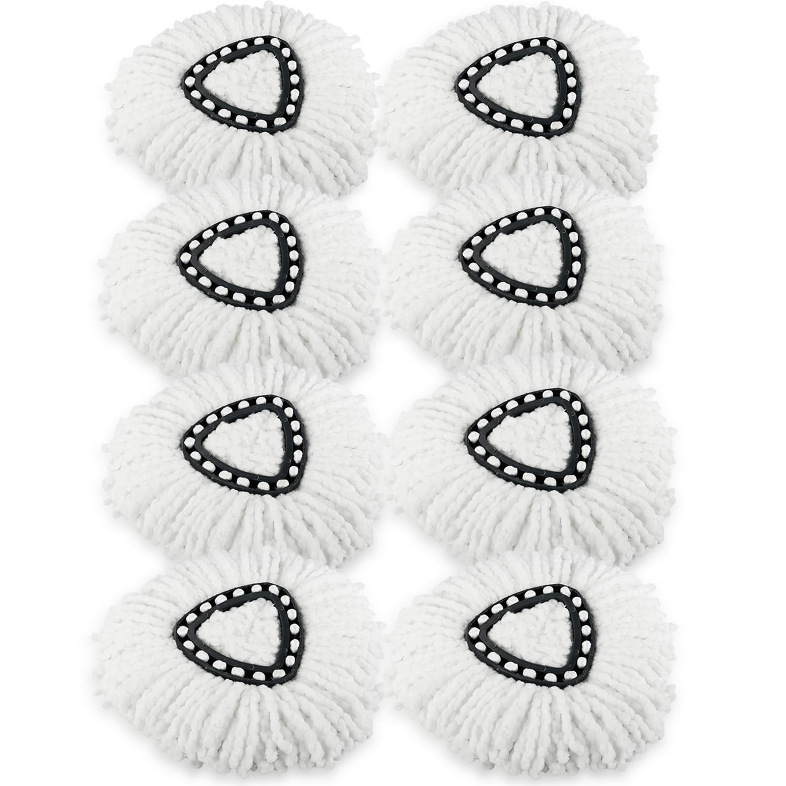 (Pack of 8) Spin Mop Heads Replacements Mop Refill Compatible with Ocedar 1-Tank Easywring Spinning Mop Replace Head