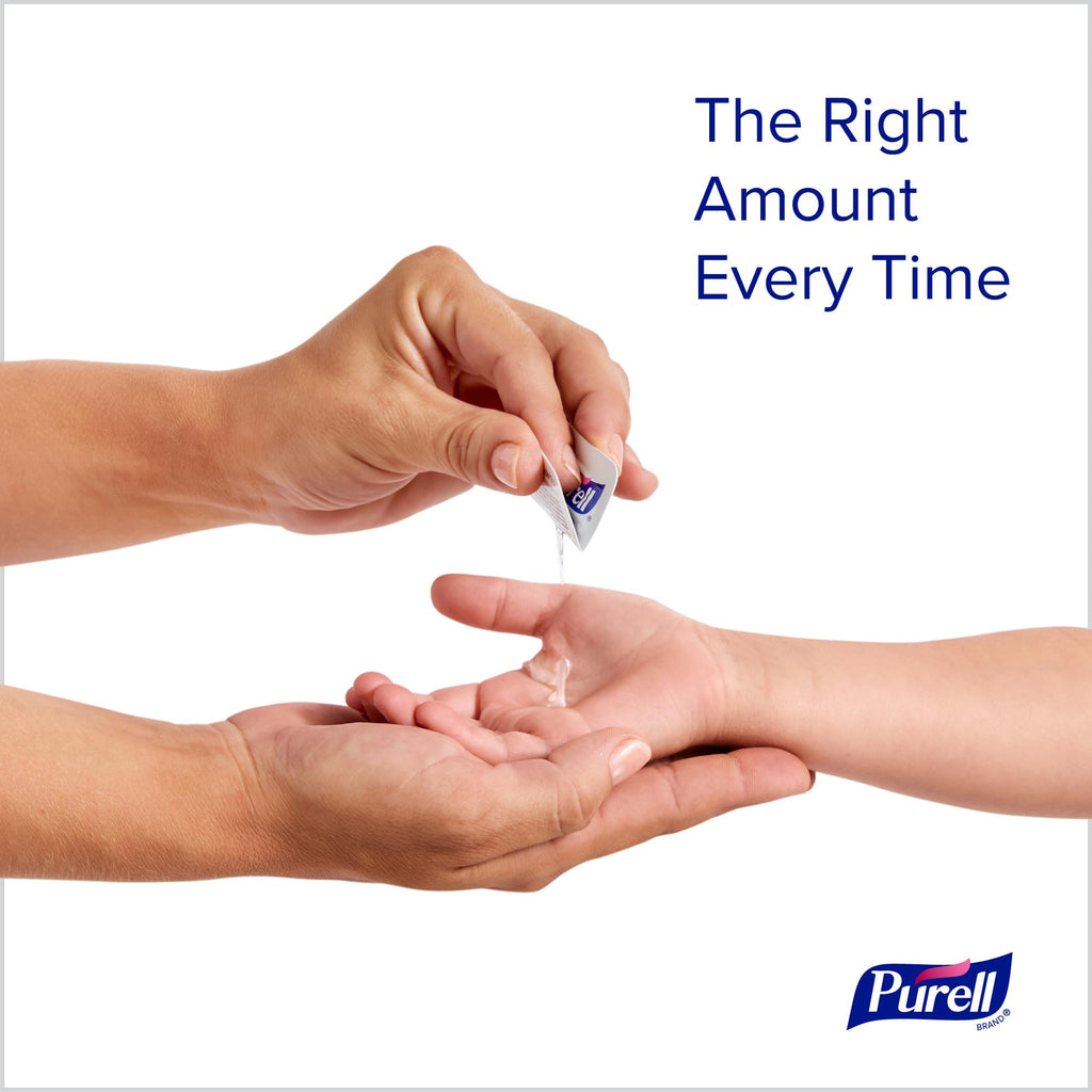 PURELL SINGLES Advanced Hand Sanitizer Gel, Fragrance Free, 125 Count Single-Use Travel-Size Packets - 9620-12-125EC (Pack of 1)