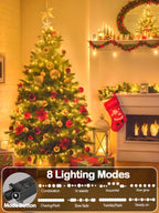 Extendable Christmas String Lights Indoor Outdoor 75.8FT 200 LED Warm White