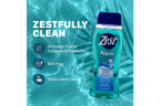 Zest Hydrating Body Wash - Aqua - Moisturizing Body Wash for Men and Women - Bath Soap with Vitamin E - Gentle Paraben Free Formula - 6 pc