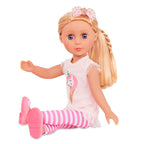 Glitter Girls – 14-Inch Fashion Doll - Blonde Hair & Blue Eyes - Pink Tunic, Striped Leggings, Hair Bow & Ballet Shoes – Dolls For 3+ Years Year Old Girls – Lacy