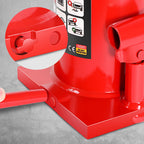 DNA Motoring 25 tons / 55115.5 lbs Lifting Automotive Welded Hydraulic Bottle Jack for Repair Vehicle, Pickup, Truck, w/Manual Handle, Red,TOOLS-00363