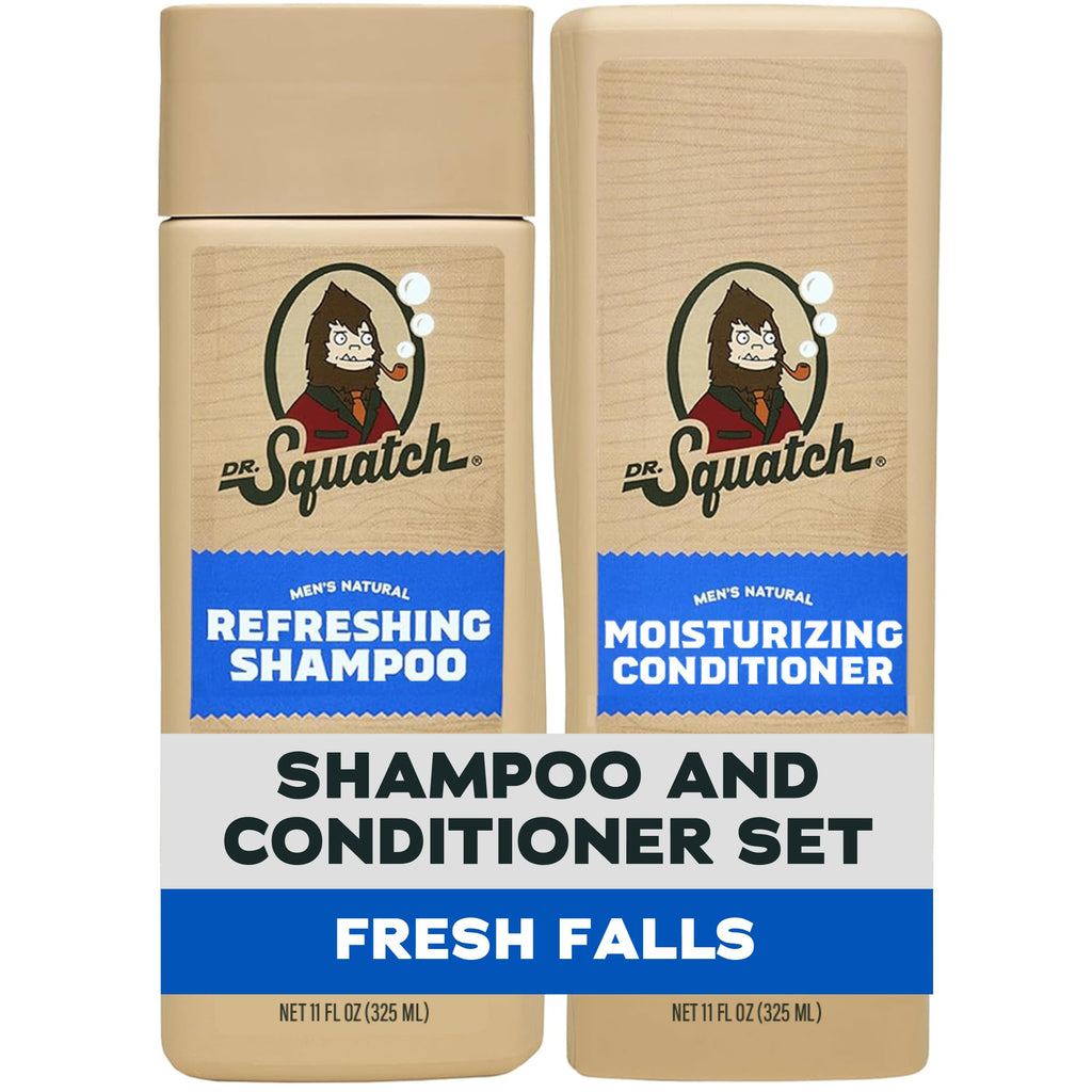 Dr. Squatch Men's Natural Shampoo and Conditioner Set (11 fl oz, 2-Pack)