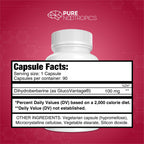 Pure Nootropics - Dihydroberberine Supplement (GlucoVantage) 100 mg, 90 Capsules | Super Berberine