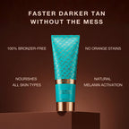 Onyx Strongest Dark Tanning Accelerator Lotion - Effective Tan Enhancer for Indoor & Outdoor Sun - Accelerates Melanin Production - No Stains & Streaks | Super Moisturizing | Tropical Scent | No-SPF
