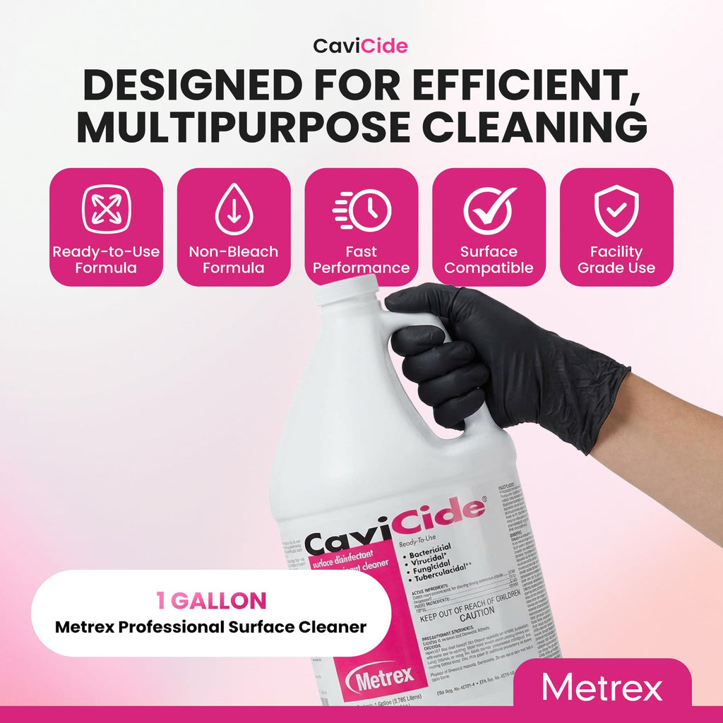 Metrex CaviCide Surface Disinfectant Cleaner, 1 Gallon, 4-Pack