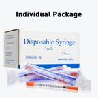 U-100 1ml 31 Gauge 5/16" Syringe, Individually Packed 100 PACK