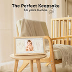 KeaBabies Baby Hand and Footprint Kit, Clay Keepsake Frame (Ash Wood)