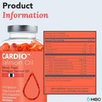 High Strength Omega 3 Fish Oil - 1000mg, Norwegian Salmon Oil with EPA & DHA, No Burping or Aftertaste, Omega 3 Fatty Acids Supplement for Eye, Brain & Heart, Triglyceride Form - 180 Capsules