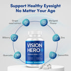 Vision Hero Advanced Vision Support, Eyes Supplements - 60 Capsules Eye Health Supplements for Adults (Pack of 1)