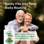 GlucoElixir Pro Capsules - Official GlucoElixir Pro Blood Health Support Advanced Formula Pills - Maximum Strength, Natural Vitamins for Overall Health & Wellness, 60 Capsules for 1 Month