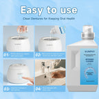 Ultrasonic Retainer Cleaner Solution for Ultrasonic Denture Cleaner-Professional Cleaning of Retainers, Invisible Aligners, Mouth Guards, Night Guards, Remove Odors, Discoloration & Stains 32oz